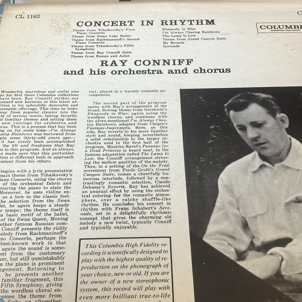 Columbia Ray Conniff Concert in Rhythm Vinyl - Picture 2 of 2